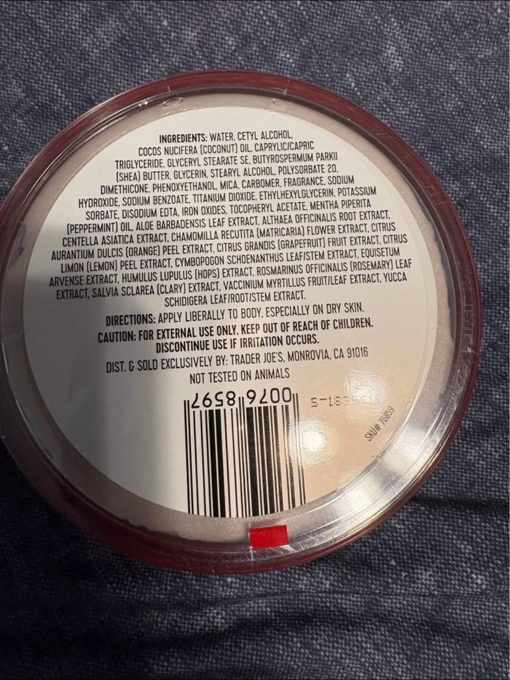 Candy Cane Shimmer Body Scrub - Pink & Red